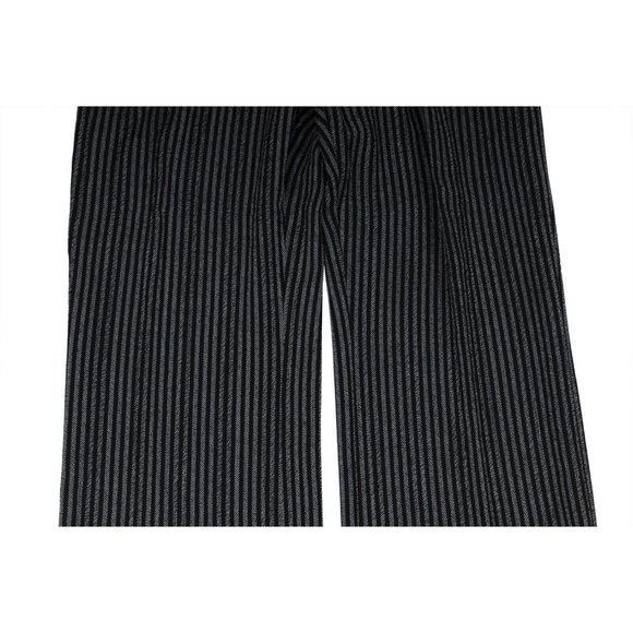 Akris Punto Womens Striped Pants Size US 8 IT 44 Grey Wool Viscose Trousers - Picture 3 of 11